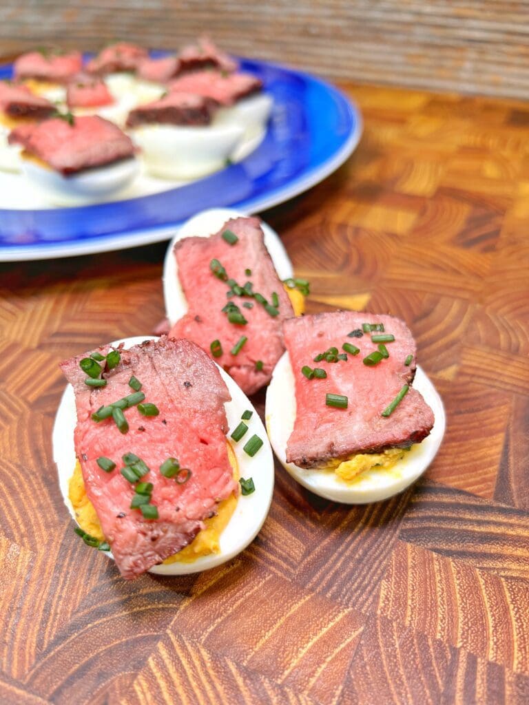 steak deviled eggs