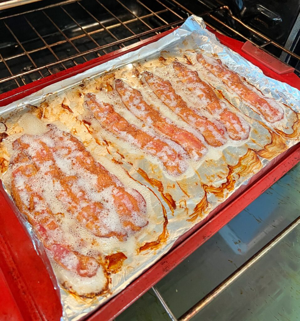 bacon in the oven
