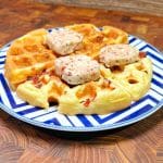 Quick & Easy Bacon Waffles with Candied Bacon
