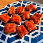 Bacon Wrapped Brie Cracker Bites - Easy Party Snack