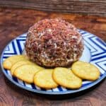 Bacon Wrapped Pickle Cheese Ball | Easy Snack Recipe