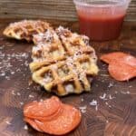 Delicious Pizza Stuffed Biscuit Waffles: a Fun Twist on Classic Comfort Food