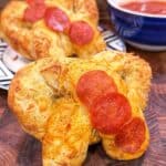 Pepperoni Pizza Stuffed Pretzels