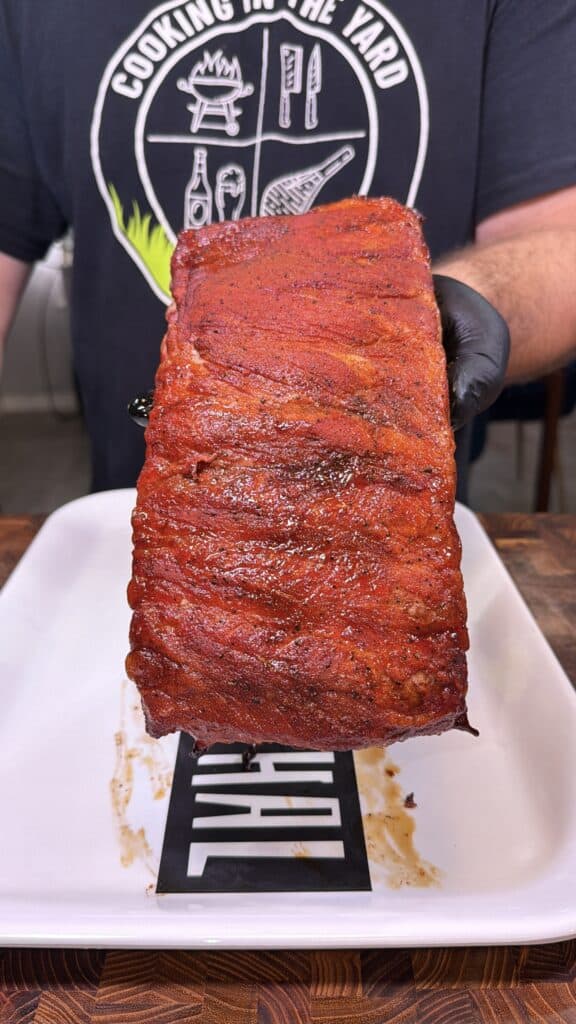 Honey Buffalo shredded rib sandwich