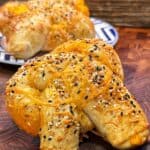 Cheddar Cheese Stuffed Pretzels