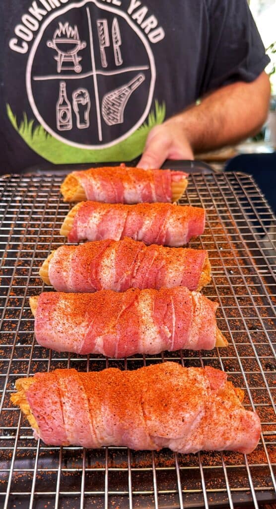 Buffalo Chicken Shotgun Shells during preparation.