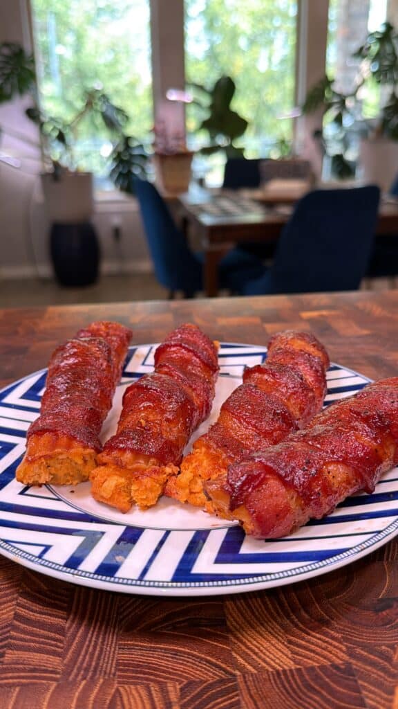 Buffalo Chicken Shotgun Shells during preparation.