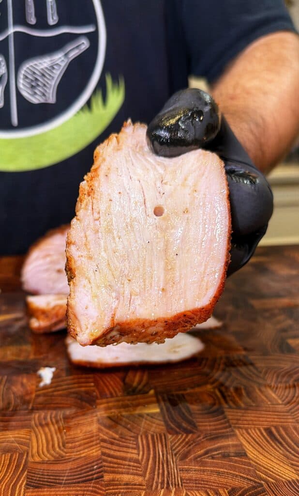 Smoked Cajun honey turkey breast.